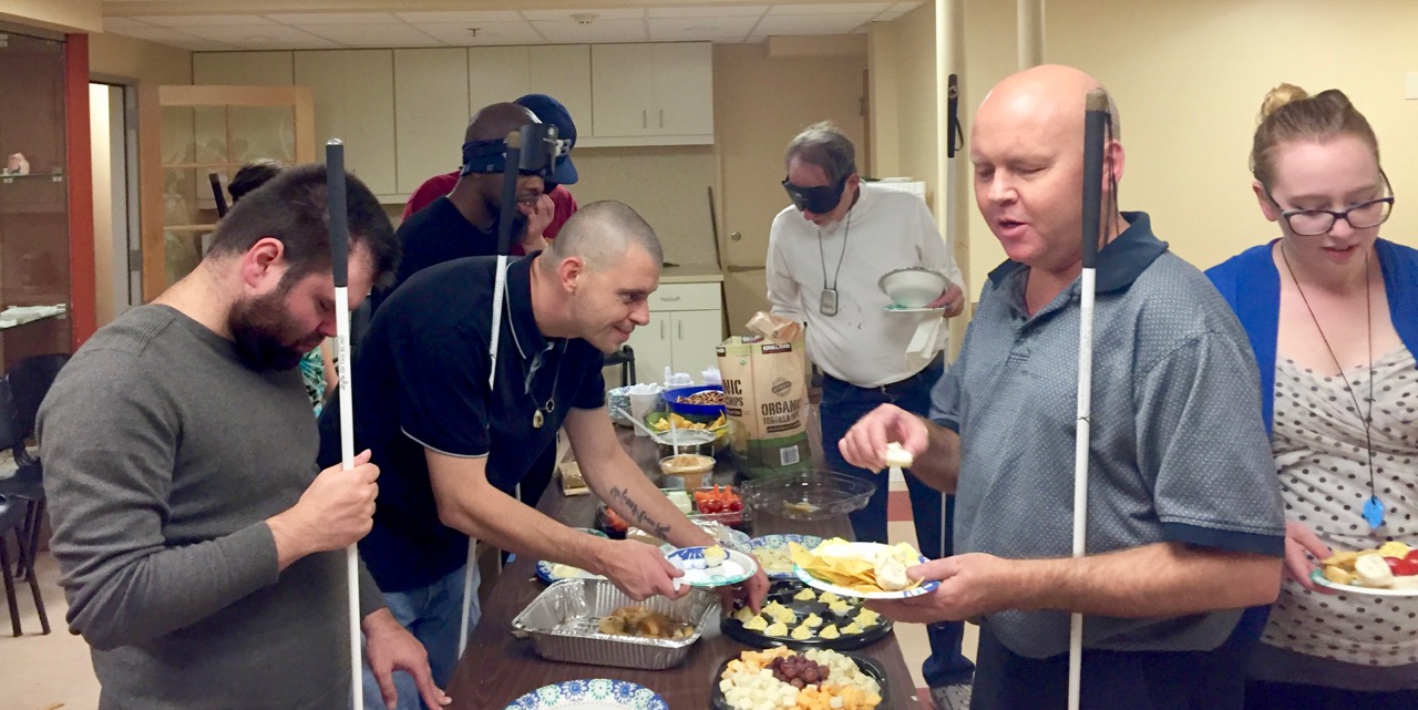 David K, Anthony, Nick, Robert, Christina and others enjoy a huge variety of appetizers